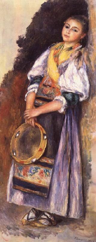 Pierre Auguste Renoir Italian woman witb Iambourine Spain oil painting art